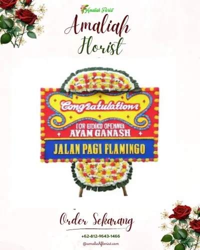 Bunga Papan Congratulation di Pelabuhan Manyar